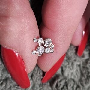 Moissanite stud earrings